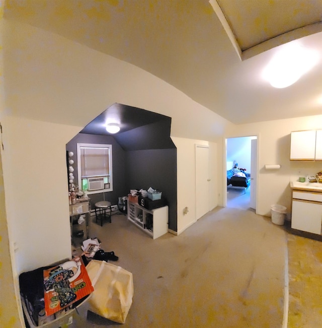 2613 W Gardner Ave, Spokane, WA 99201 - additional living space with vaulted ceiling and light colored carpet