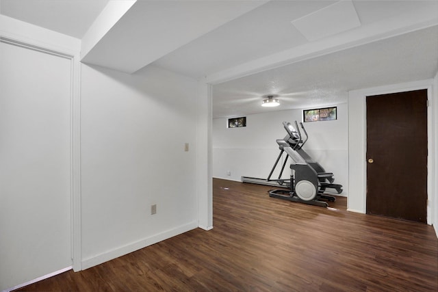 3511 W Francis Ave, Spokane, WA 99205 - exercise room with wood finished floors and baseboards