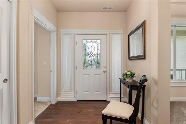 9302 W Floyd Dr, Cheney, WA 99004 - entryway with dark wood-style flooring and healthy amount of natural light