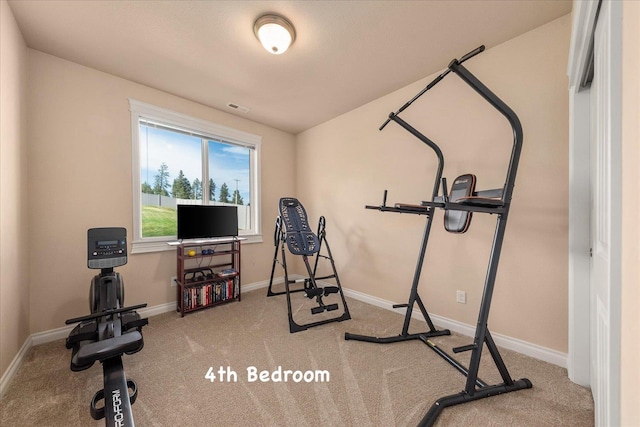 9302 W Floyd Dr, Cheney, WA 99004 - exercise room with carpet and baseboards