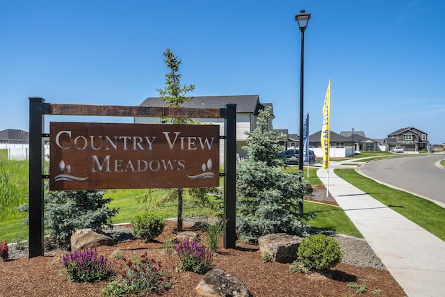 8713 W Red Ave, Cheney, WA 99004 - community sign with a residential view