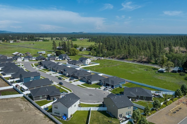 8713 W Red Ave, Cheney, WA 99004 - aerial view of residential area with a forest
