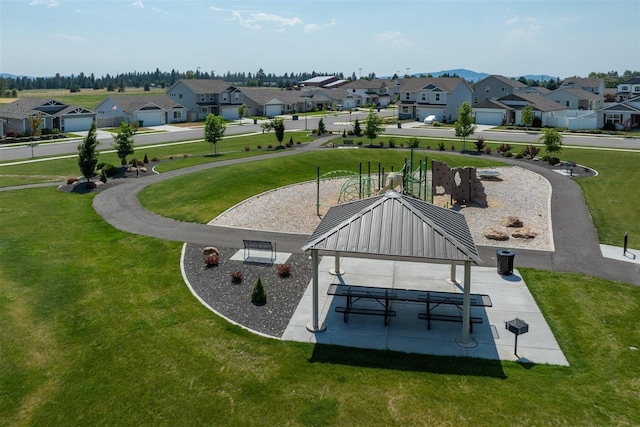 1805 E A St, Deer Park, WA 99006 - surrounding community with a residential view, a gazebo, and a yard