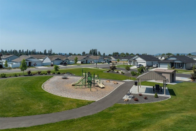 1805 E A St, Deer Park, WA 99006 - community play area with a residential view and a lawn