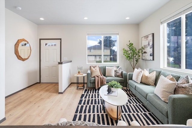 10718 E Augusta Rd, Spokane, WA 99207 - living room with light wood-type flooring and recessed lighting