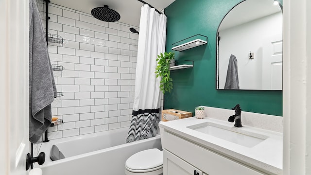 4204 W Olympic Ave, Spokane, WA 99205 - bathroom with vanity and shower / bathtub combination with curtain