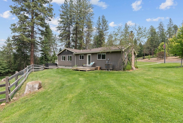 1020 W S Dragoon Dr, Colbert, WA 99005 - back of property featuring a deck and a chimney