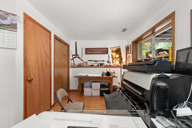 2913 E 61st Ct, Spokane, WA 99223 - office area with wood finished floors
