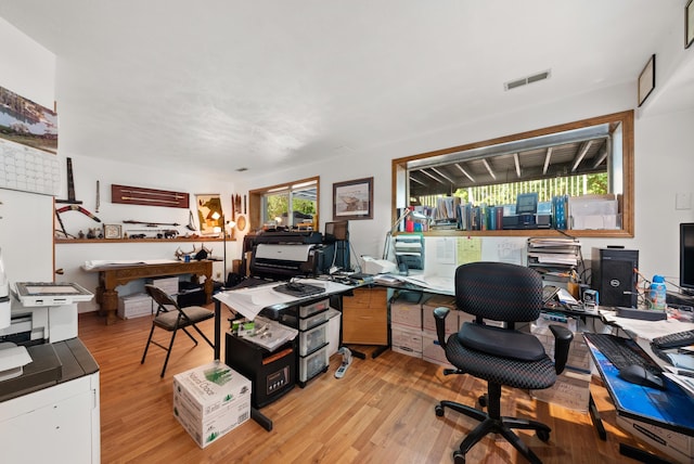 2913 E 61st Ct, Spokane, WA 99223 - office area with light wood-type flooring
