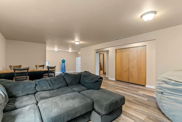 3518 S Woodlawn Dr, Spokane Valley, WA 99206 - living room with light wood-type flooring and baseboards