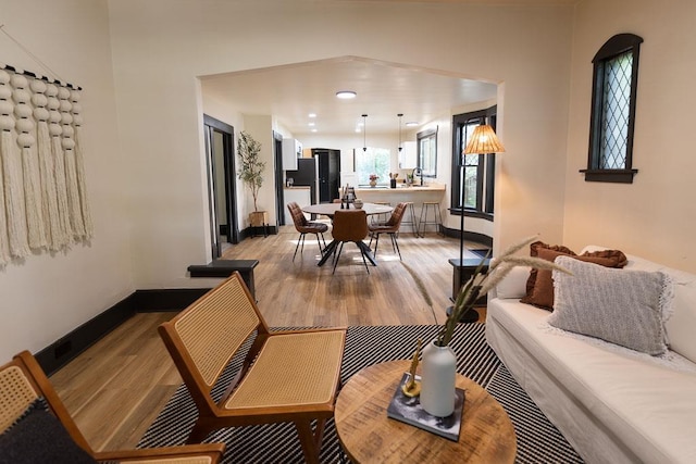 2514 4th Ave, Spokane, WA 99202 - living room with light wood-style floors and baseboards