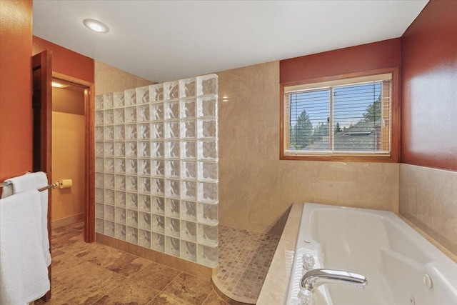 15116 N Edencrest Dr, Spokane, WA 99208 - full bathroom featuring a whirlpool tub and walk in shower