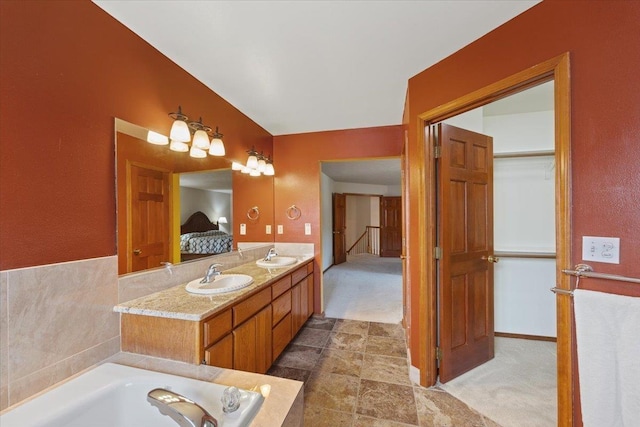 15116 N Edencrest Dr, Spokane, WA 99208 - ensuite bathroom featuring double vanity and a tub