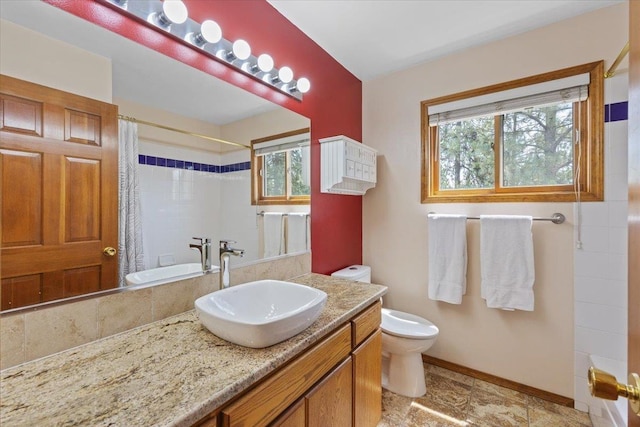 15116 N Edencrest Dr, Spokane, WA 99208 - full bathroom featuring vanity and shower / bath combo