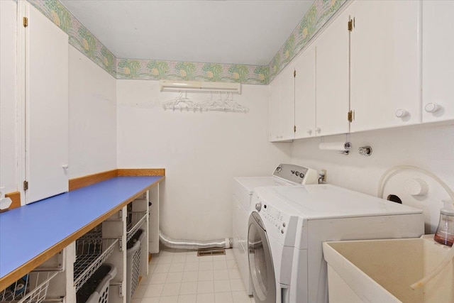 3410 S Napa St, Spokane, WA 99203 - laundry room featuring cabinet space and separate washer and dryer