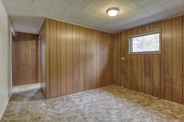9405 N Normandie Ln, Spokane, WA 99218 - carpeted spare room with wood walls