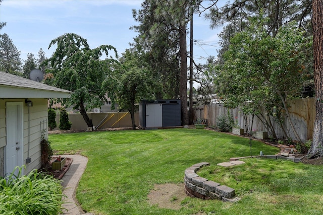 9405 N Normandie Ln, Spokane, WA 99218 - fenced backyard with a storage shed