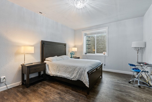 4513 S Crows Nest Ln, Spokane, WA 99206 - bedroom featuring dark wood-type flooring and baseboards