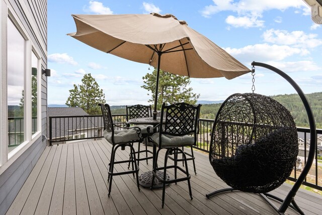 4513 S Crows Nest Ln, Spokane, WA 99206 - view of wooden deck