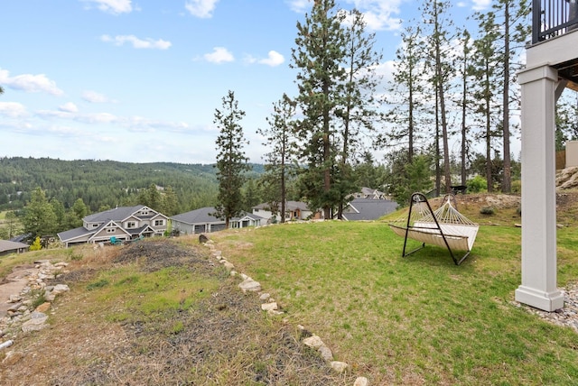 4513 S Crows Nest Ln, Spokane, WA 99206 - view of yard featuring a view of trees