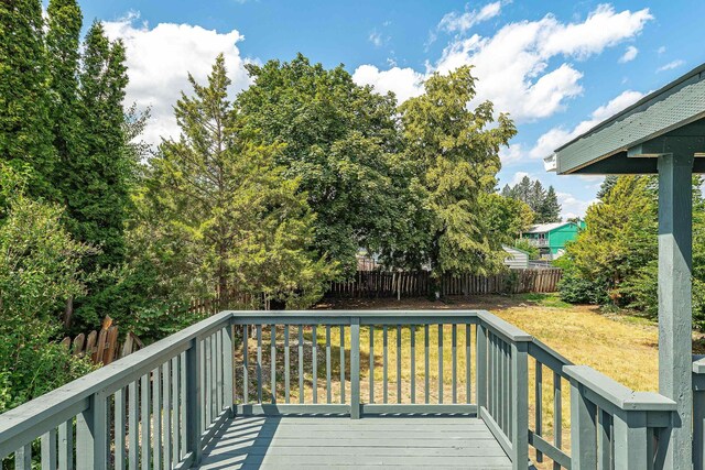 7721 N Wilding Dr, Spokane, WA 99208 - deck with a fenced backyard