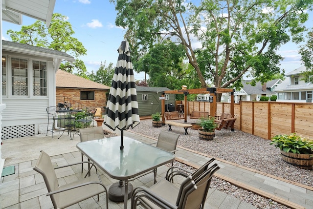 1315 N Hollis St, Spokane, WA 99201 - view of patio with outdoor dining area