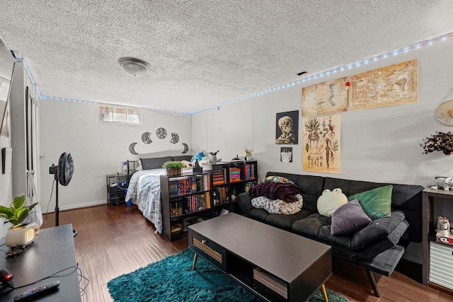 1630 E Broad Ave, Spokane, WA 99207 - bedroom with a textured ceiling and wood finished floors