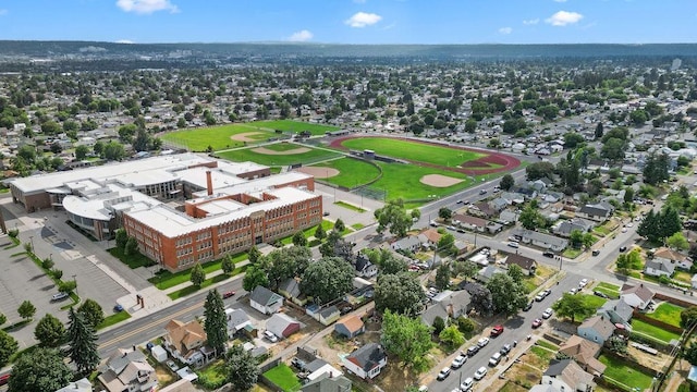 1630 E Broad Ave, Spokane, WA 99207 - aerial overview of property's location with nearby suburban area
