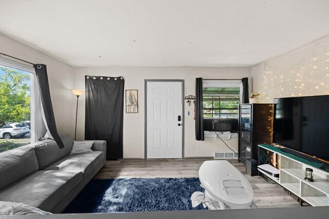 1630 E Broad Ave, Spokane, WA 99207 - living area featuring healthy amount of natural light and wood finished floors