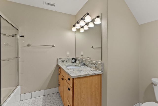 718 W Qualchan Ln, Spokane, WA 99224 - full bath featuring vanity and combined bath / shower with glass door