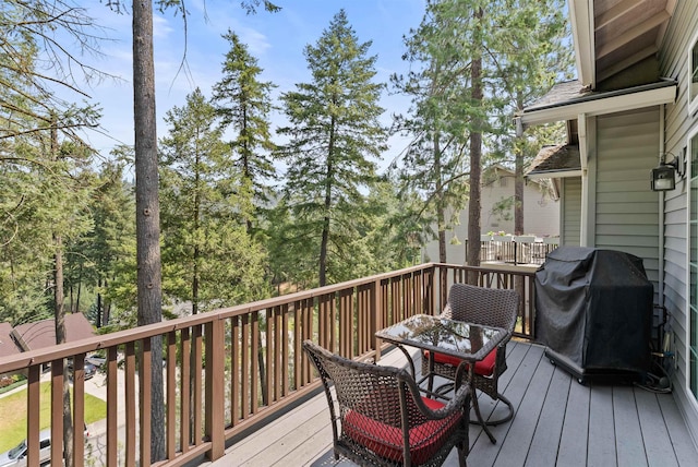 718 W Qualchan Ln, Spokane, WA 99224 - deck featuring a grill and outdoor dining area