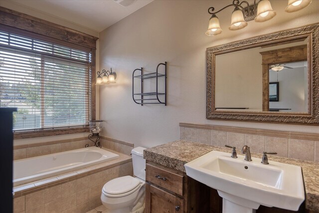 5908 N Bridget Rd, Spokane, WA 99208 - full bath featuring a garden tub and decorative backsplash