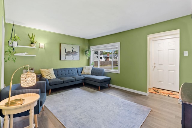 3209 N Bessie Rd, Millwood, WA 99212 - living room featuring wood finished floors and baseboards
