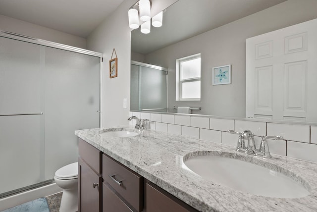818 S Apple Pl, Spokane, WA 99224 - bathroom with a stall shower and double vanity