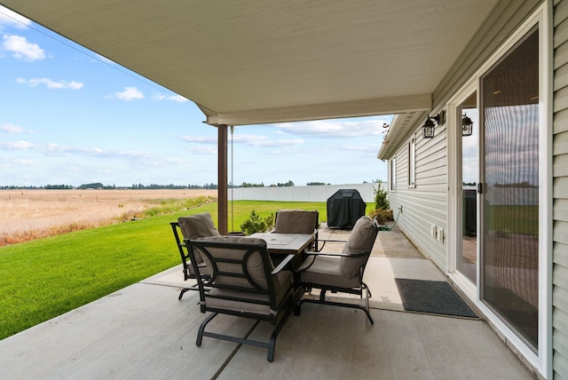 818 S Apple Pl, Spokane, WA 99224 - view of patio / terrace featuring outdoor dining space and a grill