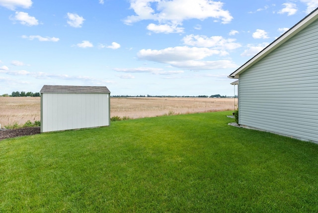 818 S Apple Pl, Spokane, WA 99224 - view of green lawn featuring a shed and a view of countryside