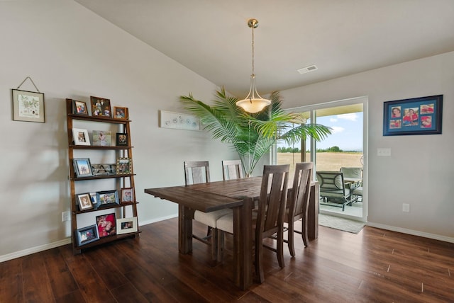 818 S Apple Pl, Spokane, WA 99224 - dining area with wood finished floors and lofted ceiling