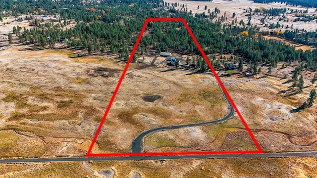 19915 S Ritchey Rd, Cheney, WA 99004 - aerial overview of property's location with property boundaries highlighted