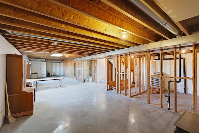 19915 S Ritchey Rd, Cheney, WA 99004 - unfinished basement with stairway