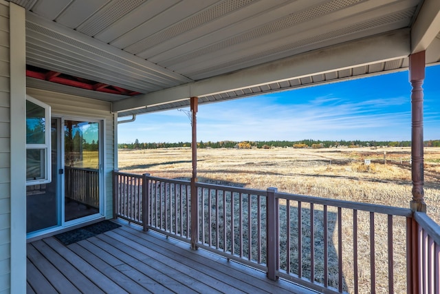 19915 S Ritchey Rd, Cheney, WA 99004 - wooden terrace featuring a rural view