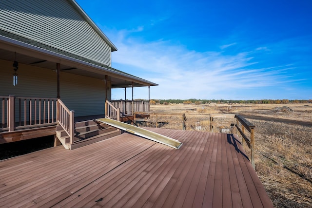 19915 S Ritchey Rd, Cheney, WA 99004 - wooden deck with a rural view