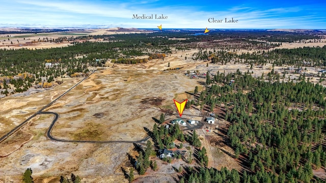19915 S Ritchey Rd, Cheney, WA 99004 - aerial view of property's location with rural landscape