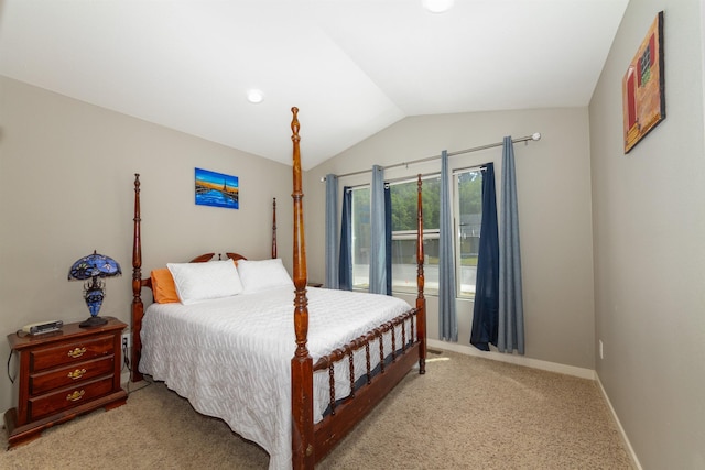 4017 E Hartson Ave, Spokane, WA 99202 - bedroom with light colored carpet and vaulted ceiling