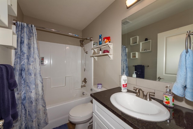 4017 E Hartson Ave, Spokane, WA 99202 - bathroom with shower / bathtub combination with curtain and vanity