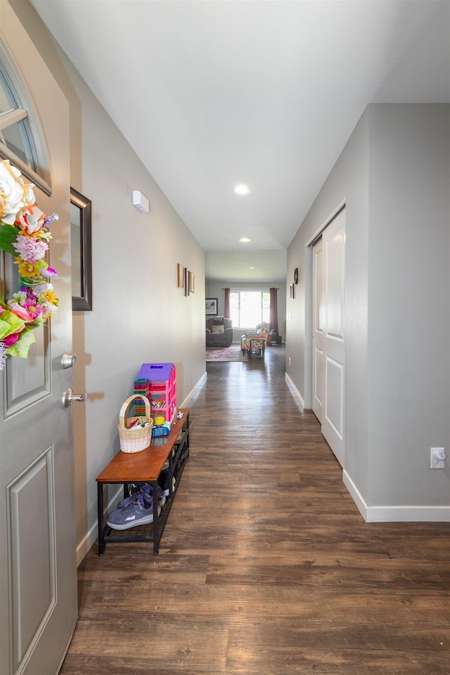 4017 E Hartson Ave, Spokane, WA 99202 - corridor featuring wood finished floors and recessed lighting