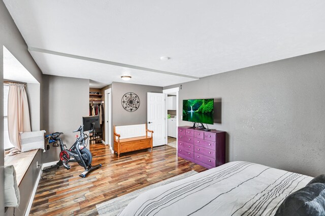 2202 E 50th Ave, Spokane, WA 99223 - bedroom featuring wood finished floors and a closet