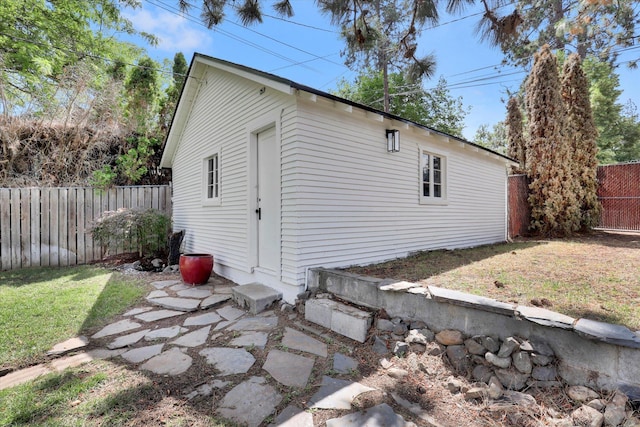 1111 W 23rd Ave, Spokane, WA 99203 - view of outdoor structure with a fenced backyard
