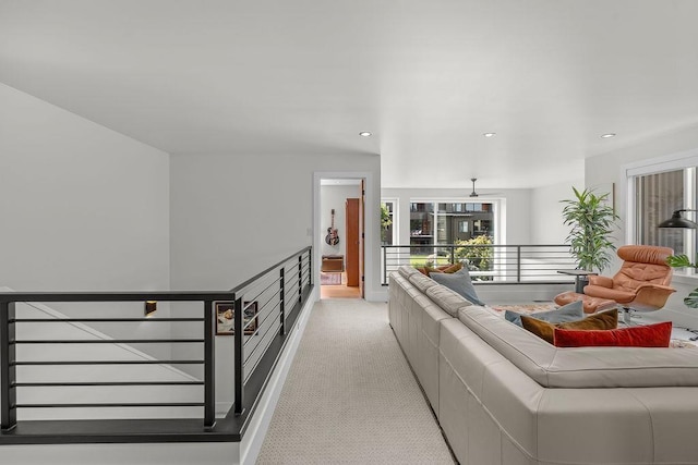4408 E 23rd Ln, Spokane, WA 99223 - living area with recessed lighting and light carpet