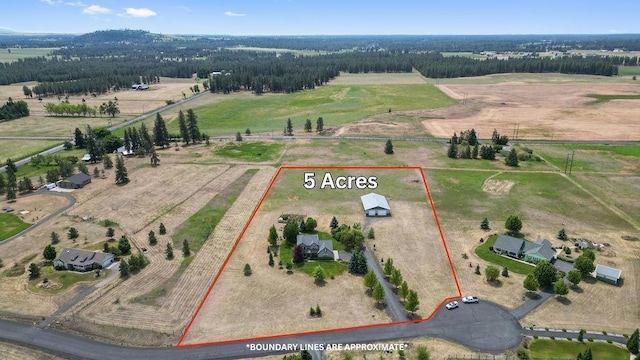 1615 W Country Hunt Ln, Spokane, WA 99224 - overview of rural landscape featuring property boundaries highlighted