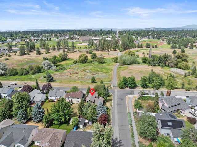 3224 E 42nd Ave, Spokane, WA 99223 - aerial view of residential area featuring a mountain backdrop